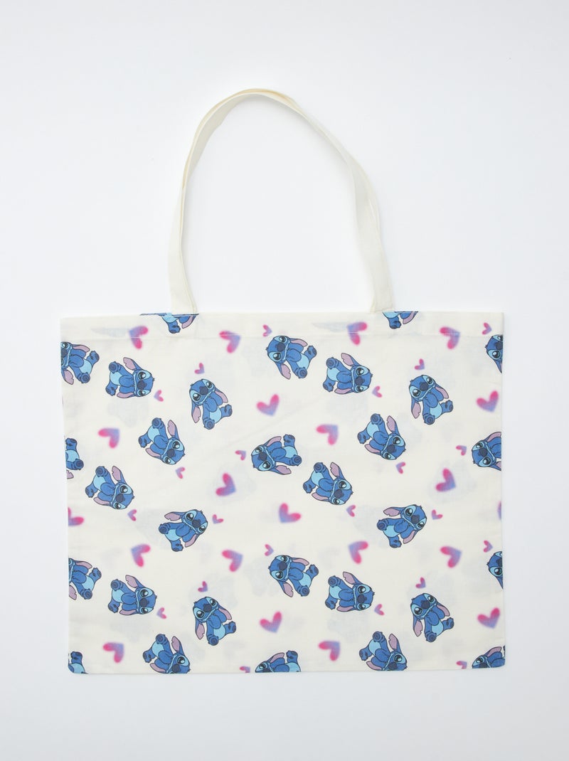 Grande tote bag 'Stitch' di 'Disney' BIANCO - Kiabi