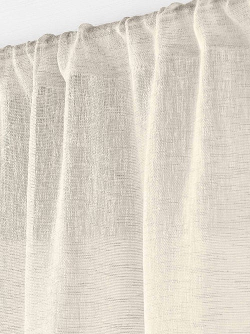 Grandi tende per finestre con effetto lino intrecciato - Kiabi Grandi tende per finestre con effetto lino intrecciato - Kiabi