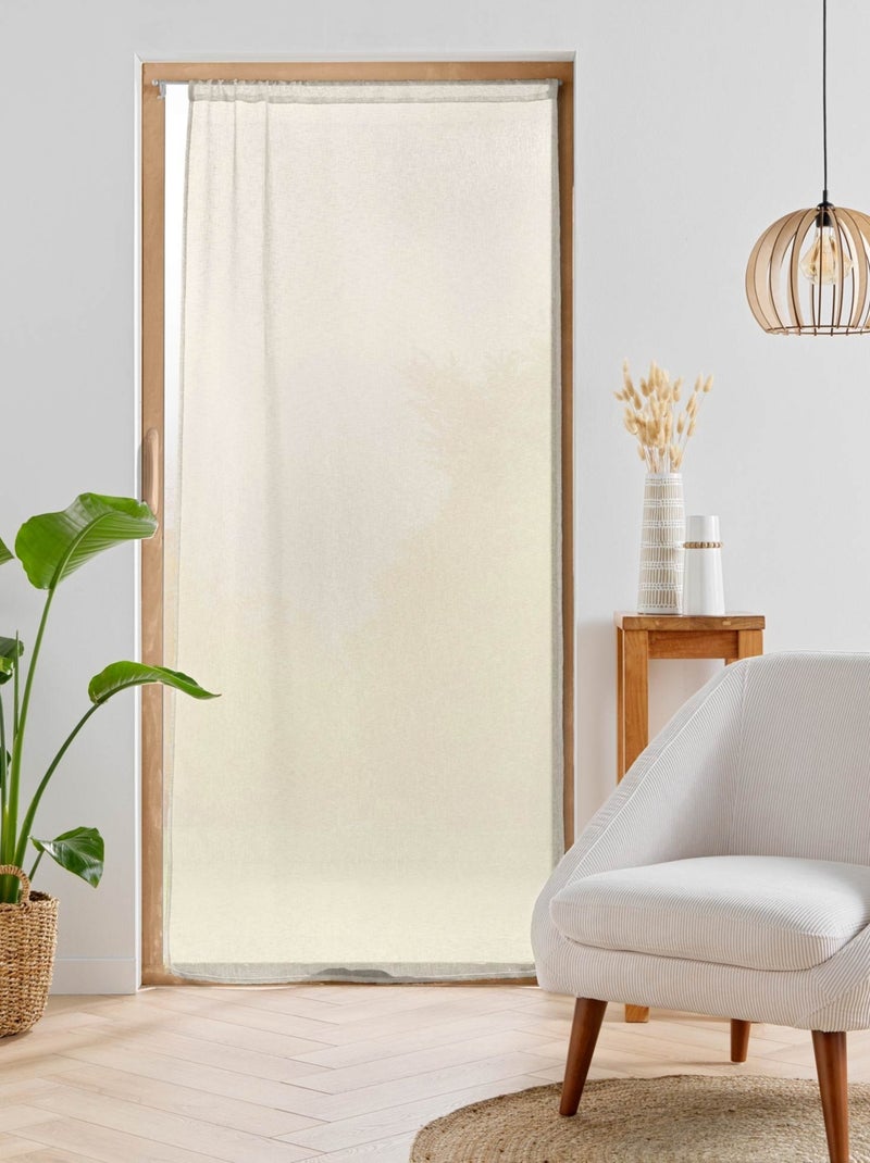 Grandi tende per finestre con effetto lino intrecciato Beige chiaro - Kiabi