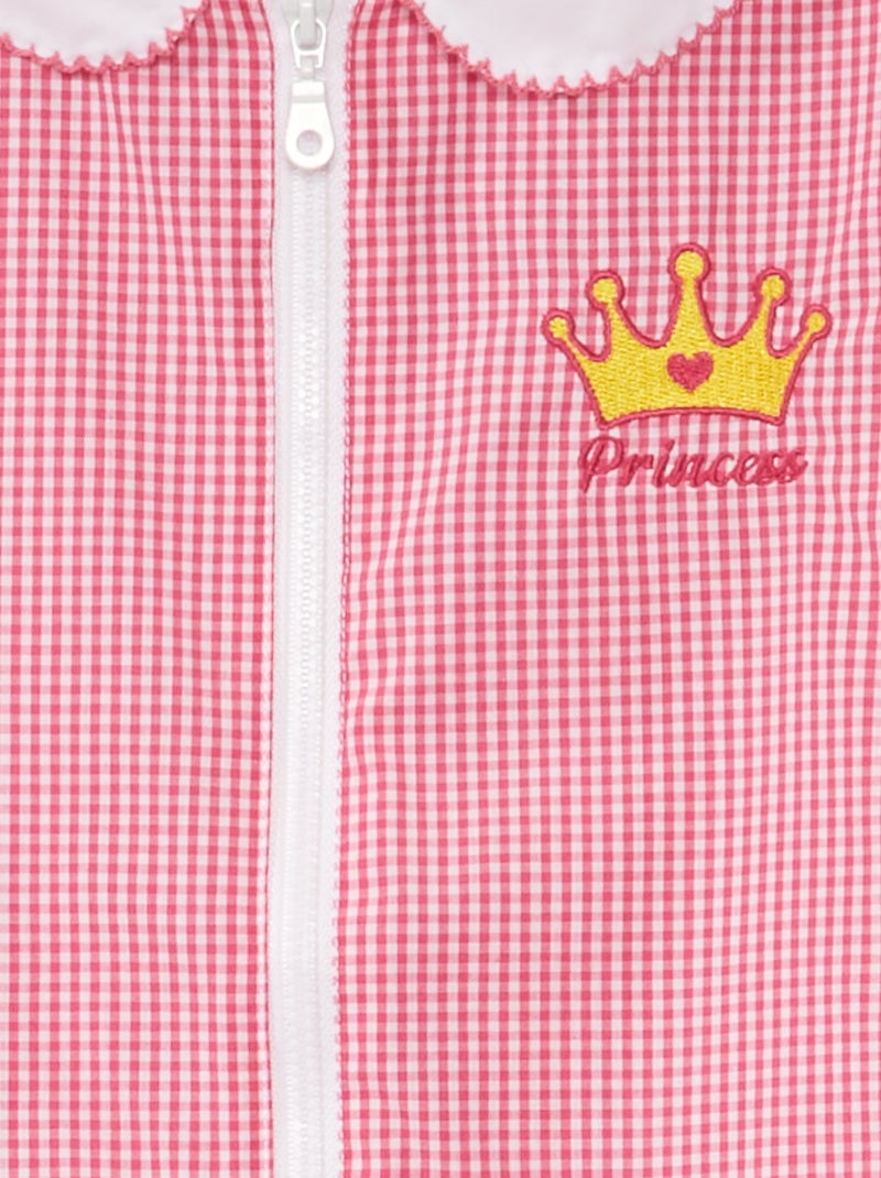 Grembiule Scuola Materna Ambrosino Quadri Rosa Per Bambina – Taglia 55-4 Anni, Pratico E Carino