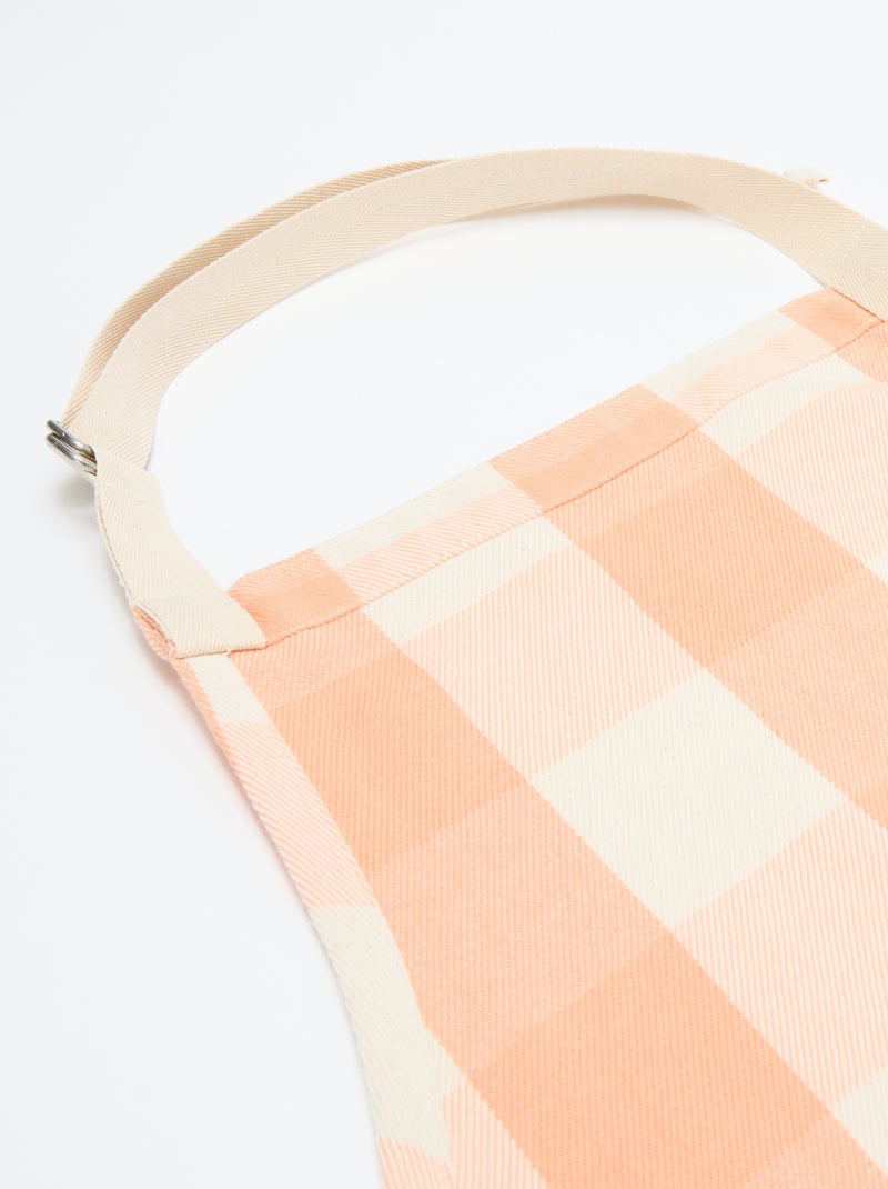 Grembiule a quadri Arancione - Kiabi