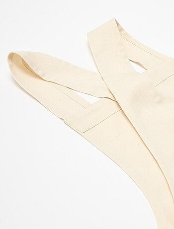 Grembiule adulto stampato Natale in cotone 94x69 cm