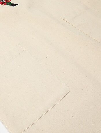 Grembiule adulto stampato Natale in cotone 94x69 cm