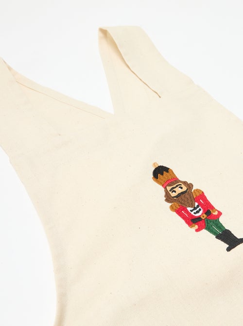 Grembiule adulto stampato Natale in cotone 94x69 cm - Kiabi