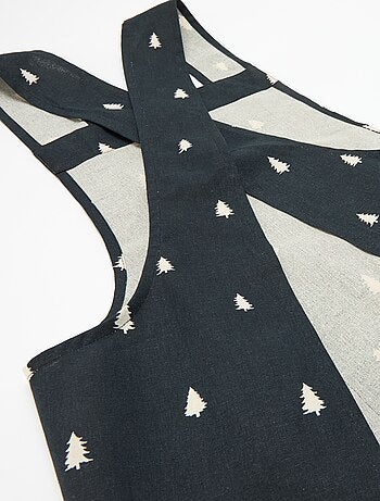 Grembiule adulto stampato Natale in cotone 94x69 cm