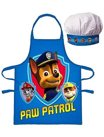 Grembiule bambino con cappello da chef Paw Patrol