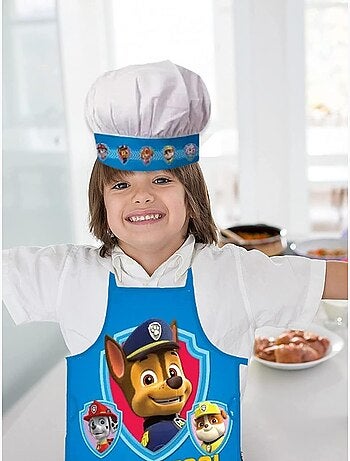 Grembiule bambino con cappello da chef Paw Patrol