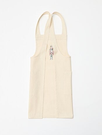 Grembiule bambino stampato Natale in cotone 55x49 cm