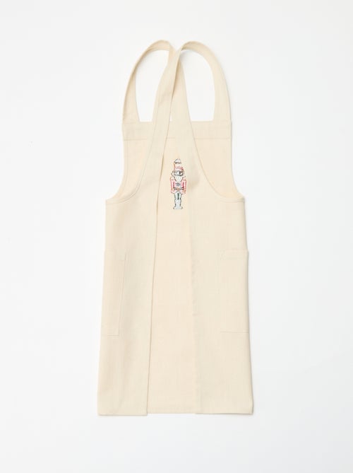 Grembiule bambino stampato Natale in cotone 55x49 cm - Kiabi