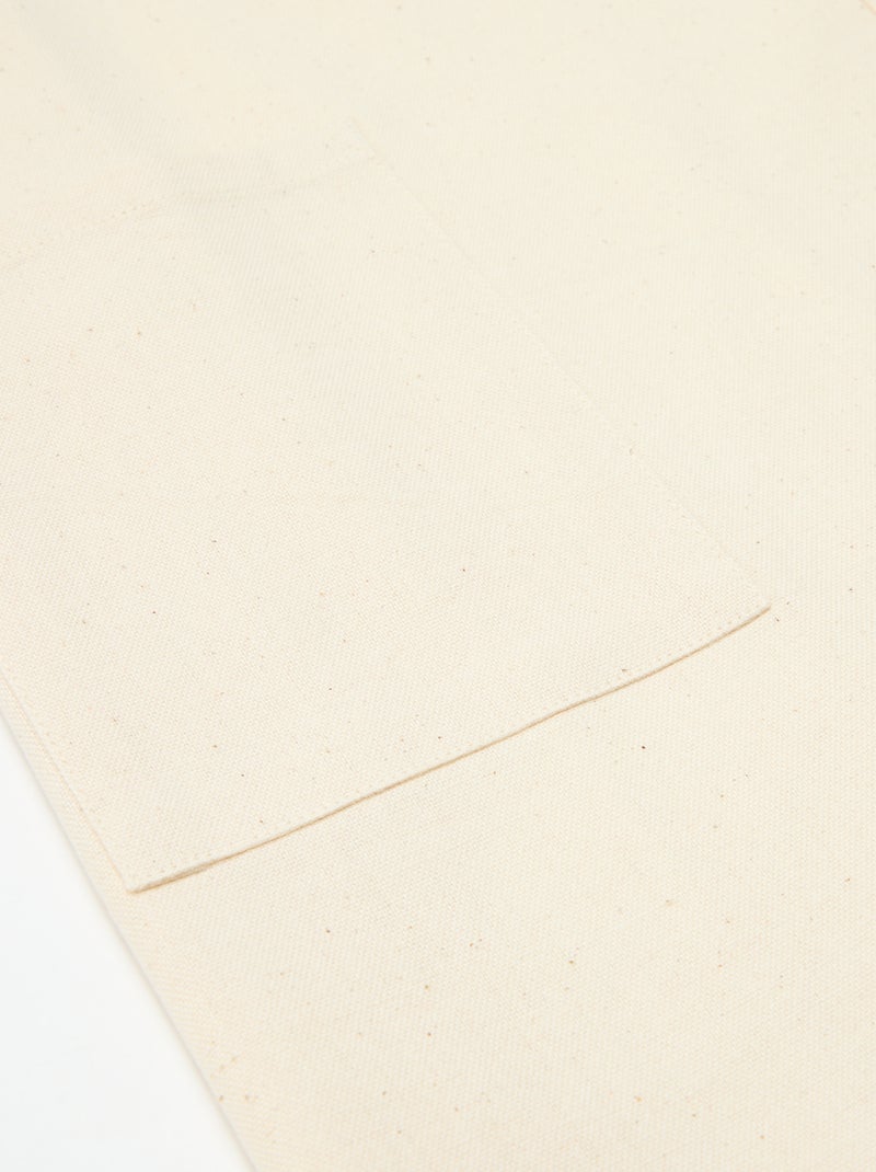 Grembiule bambino stampato Natale in cotone 55x49 cm Beige - Kiabi