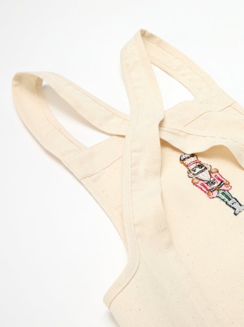 Grembiule bambino stampato Natale in cotone 55x49 cm - Kiabi