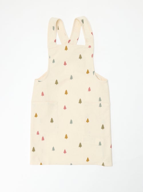Grembiule bambino stampato Natale in cotone 55x49 cm - Kiabi Grembiule bambino stampato Natale in cotone 55x49 cm - Kiabi