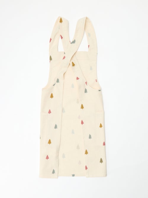 Grembiule bambino stampato Natale in cotone 55x49 cm - Kiabi