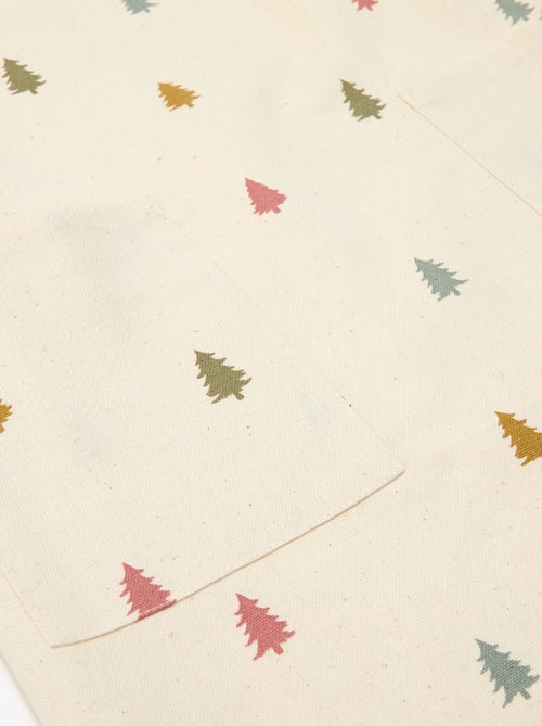 Grembiule bambino stampato Natale in cotone 55x49 cm - Kiabi