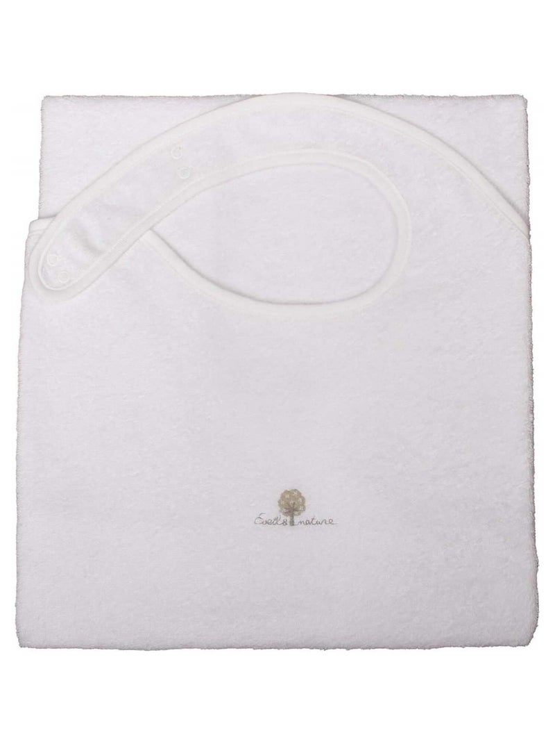 Grembiule da bagno in spugna di cotone biologico Bianco - Kiabi