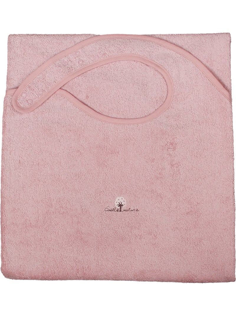 Grembiule da bagno in spugna di cotone biologico Legno di rosa - Kiabi