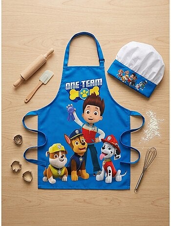 Grembiule da cucina bambino con cappello coordinato pat' patrouille
