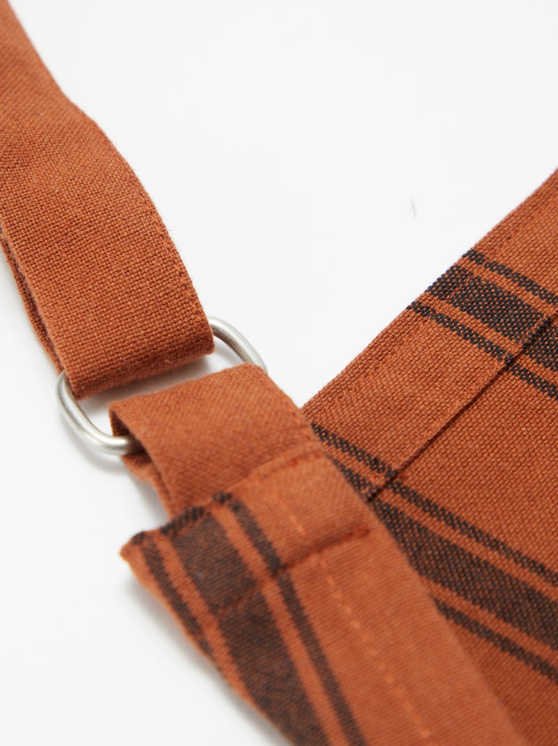 Grembiule da cucina in cotone MARRONE - Kiabi