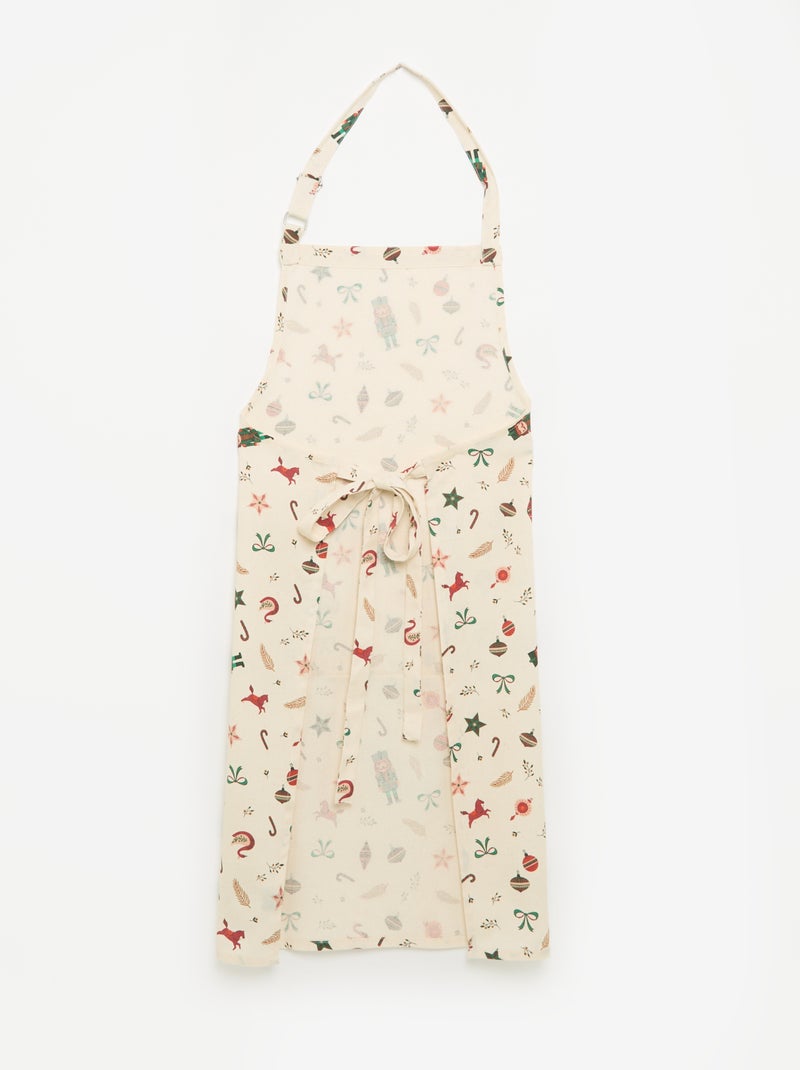 Grembiule da cucina 'Natale' - KIABI Home Bianco Ecru - Kiabi