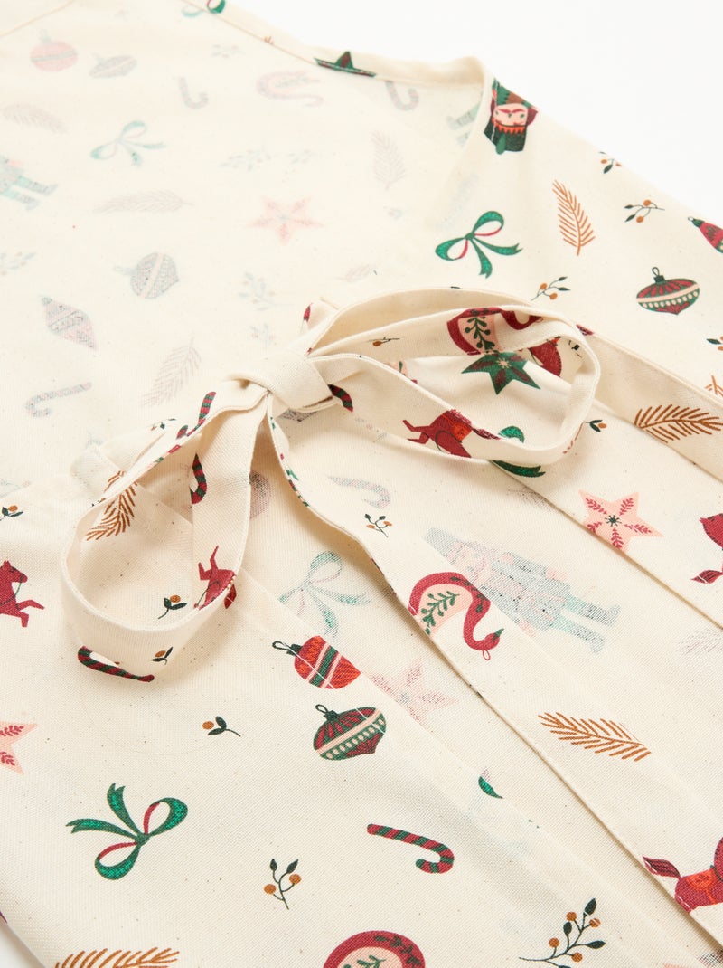 Grembiule da cucina 'Natale' - KIABI Home Bianco Ecru - Kiabi