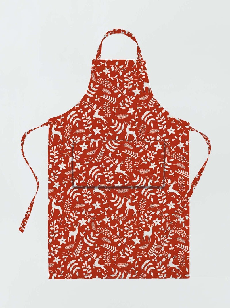 Grembiule di Natale ROSSO - Kiabi