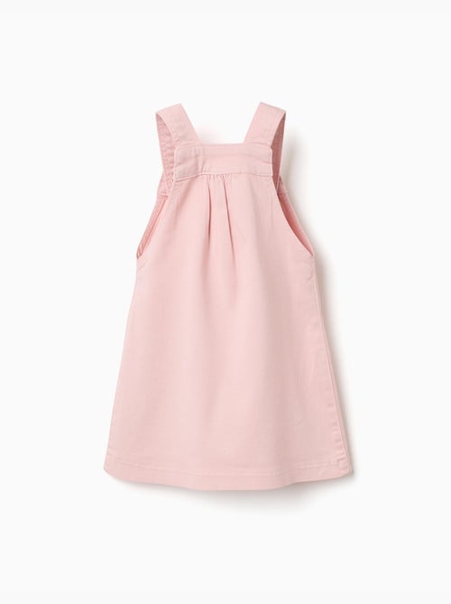 Grembiule in twill con fiori ricamati - Kiabi