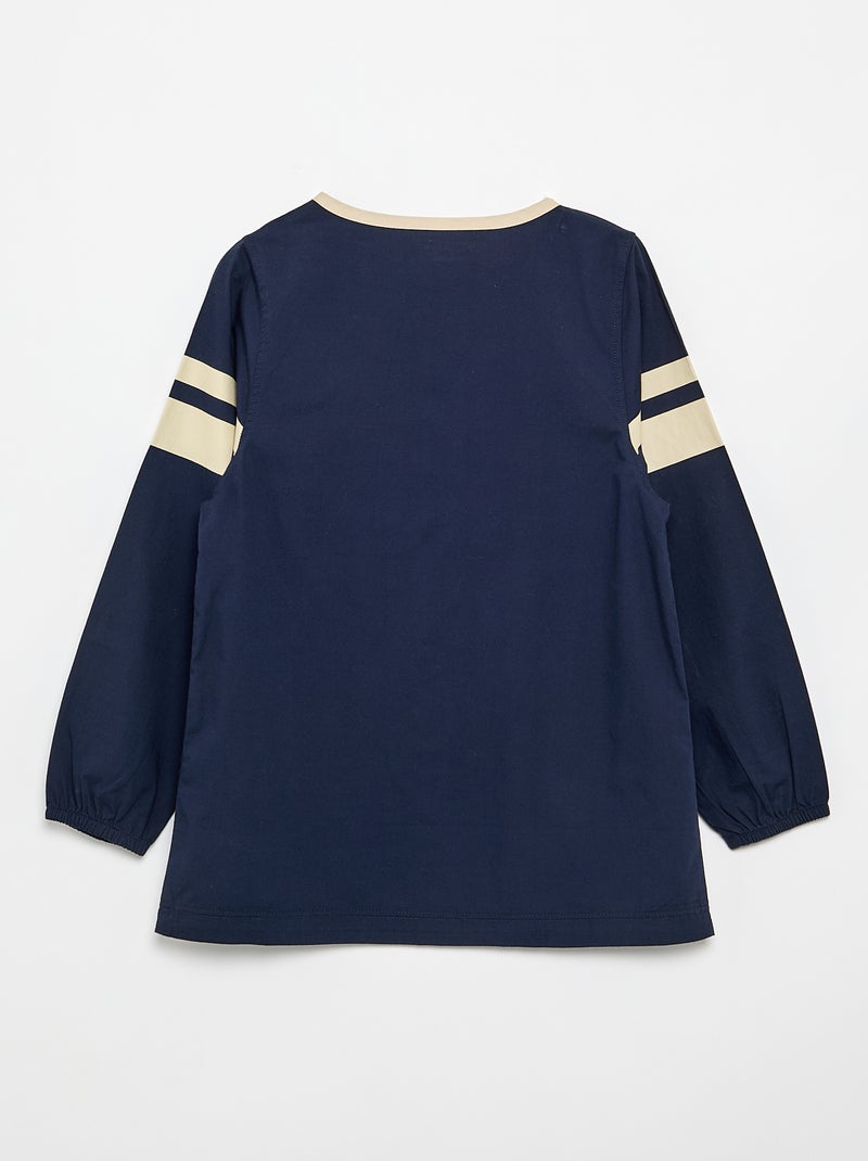 Grembiule scolastico a maniche lunghe Blu - Kiabi