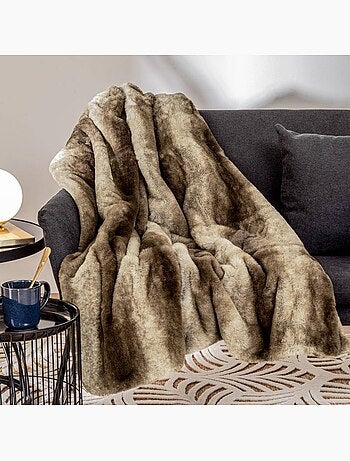 Grizzli beige pelliccia ecologica 120x160cm