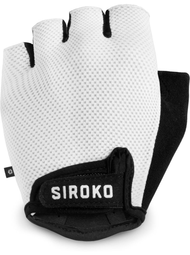 Guanti da ciclismo ciclismo uomo e donna aero Bianco - Kiabi