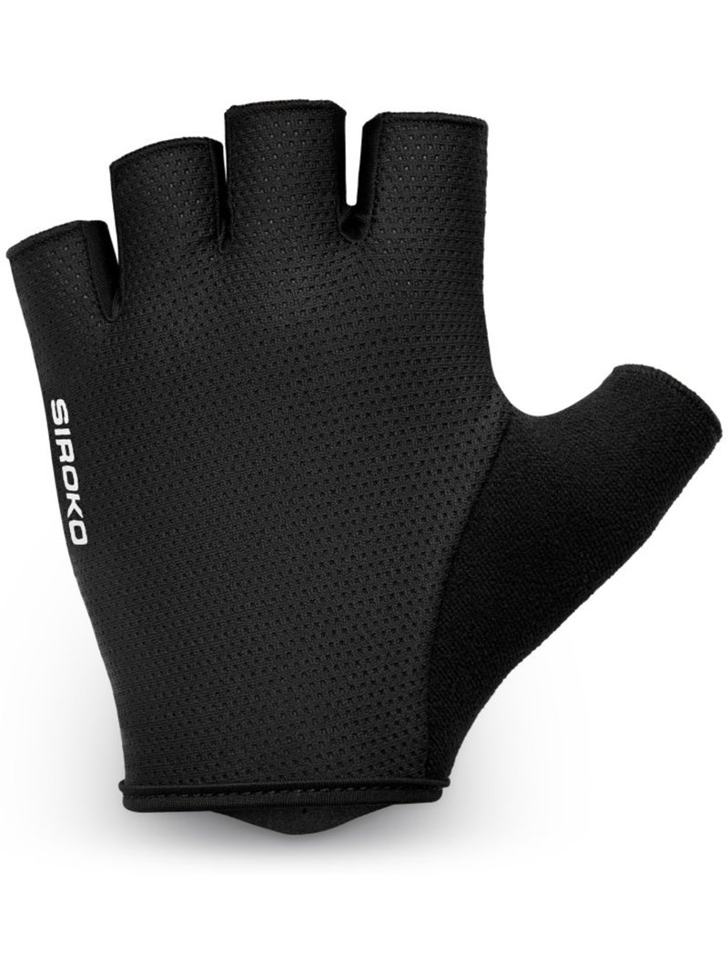 Guanti da ciclismo ciclismo uomo e donna core cacti Nero - Kiabi