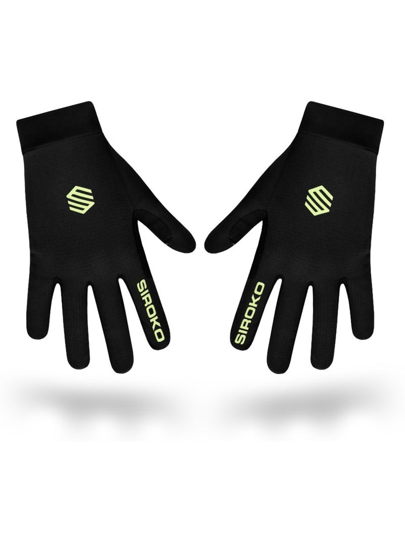 Guanti da mtb ciclismo uomo e donna mtb moab ash Nero - Kiabi