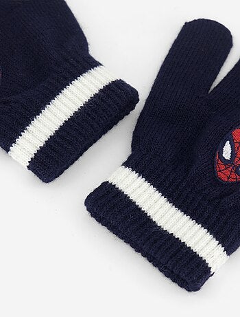 Guanti in maglia a costine \'Spiderman\'