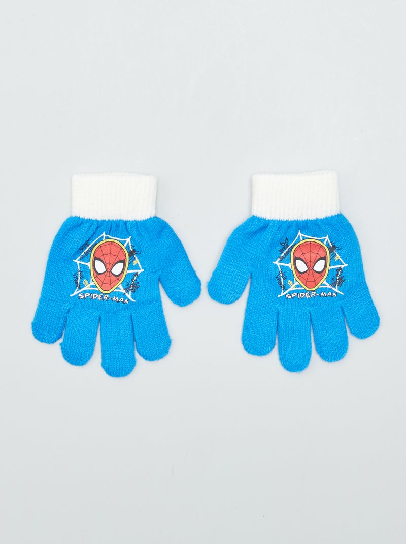 Guanti in maglia 'Spider-Man' 'Marvel' blu - Kiabi
