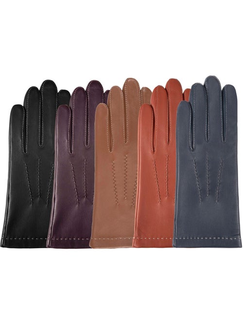 Guanti in pelle di agnello pieno fiore, con fodera in seta, trendy e donna isotoner - Kiabi Guanti in pelle di agnello pieno fiore, con fodera in seta, trendy e donna isotoner - Kiabi