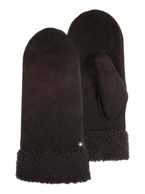 Guanti in pelle di capra scamosciata, con fodera in finta pelliccia donna Isotoner - Kiabi