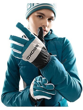 Guanti invernali da sci sport invernali uomo e donna misty green ducky