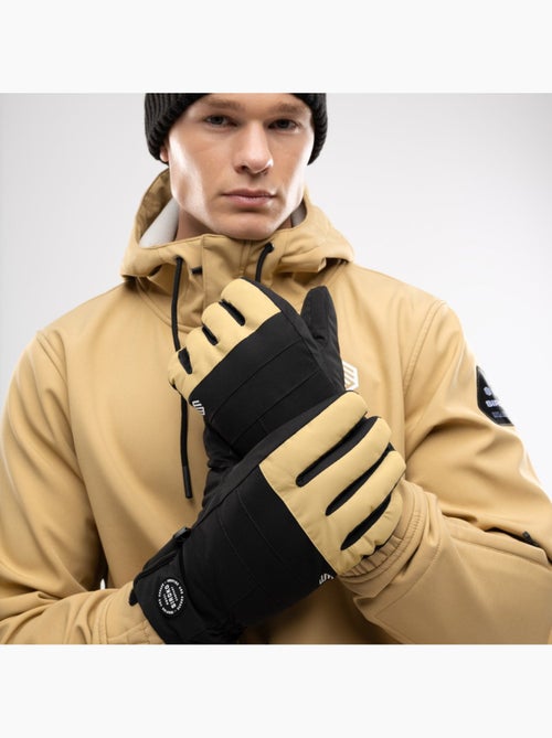 Guanti invernali da snowboard e sci sport invernali uomo e donna voss camel - Kiabi