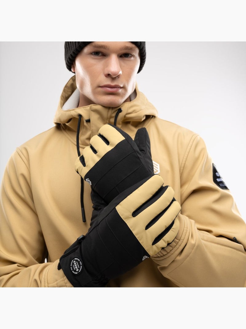 Guanti invernali da snowboard e sci sport invernali uomo e donna voss camel Beige - Kiabi