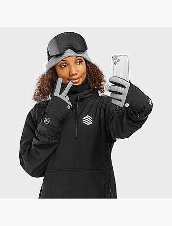 Guanti invernali da snowboard e sci sport invernali uomo e donna voss gray