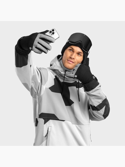 Guanti invernali da snowboard e sci sport invernali uomo e donna voss gray - Kiabi