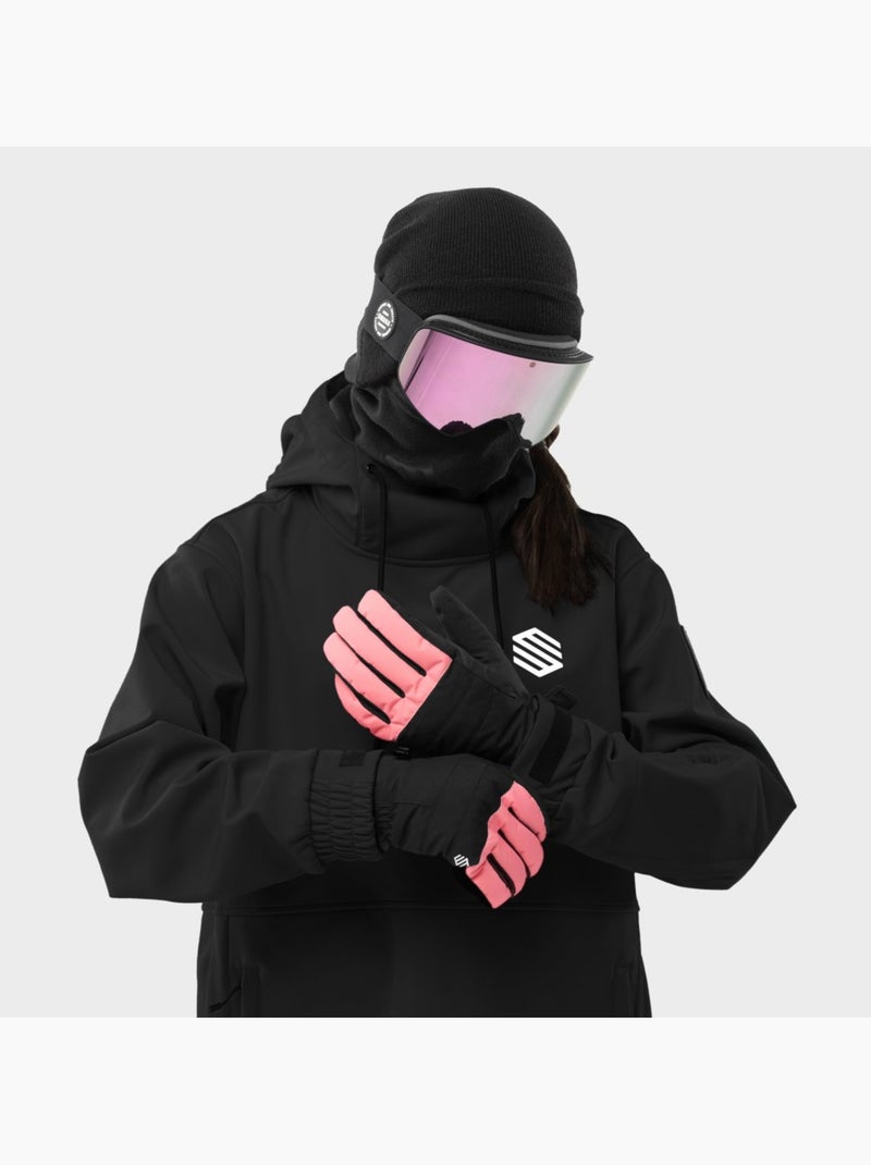 Guanti invernali da snowboard e sci sport invernali uomo e donna voss Nero - Kiabi