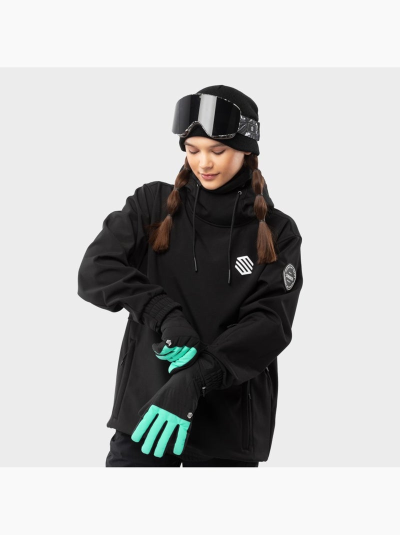 Guanti invernali da snowboard e sci sport invernali uomo e donna voss Nero - Kiabi