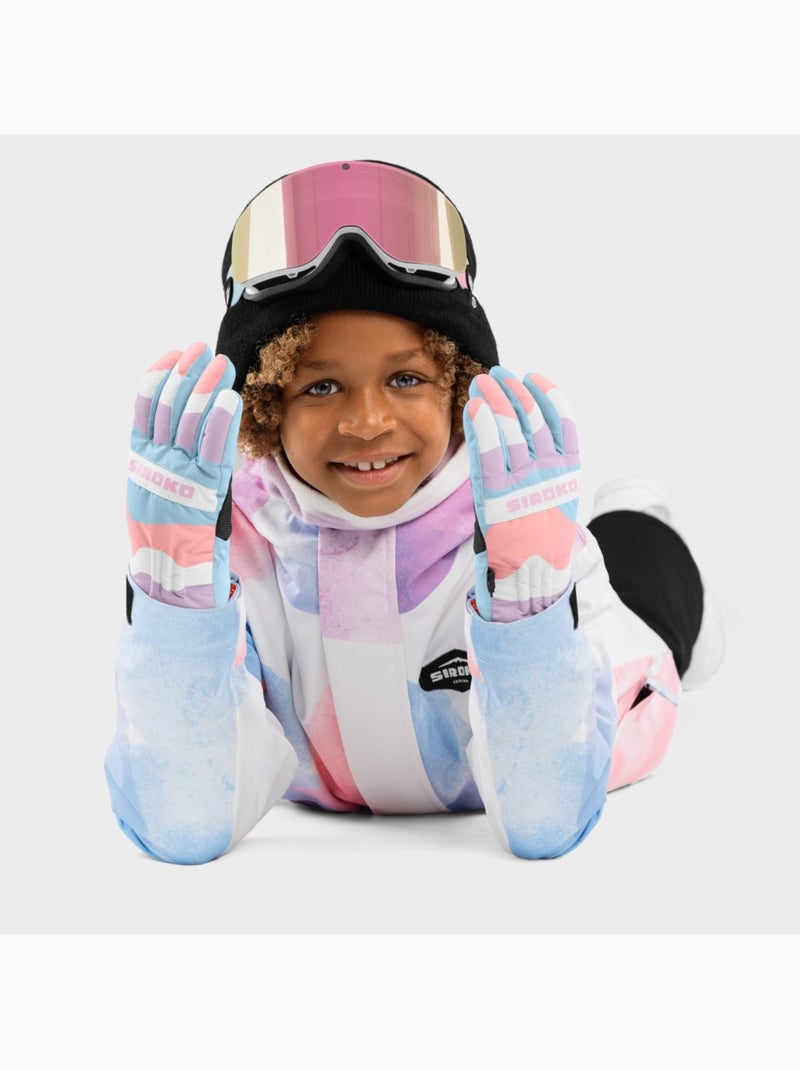 Guanti invernali snowboard e sci bambini sport invernali bambini e bambine bubbl Multicolore - Kiabi