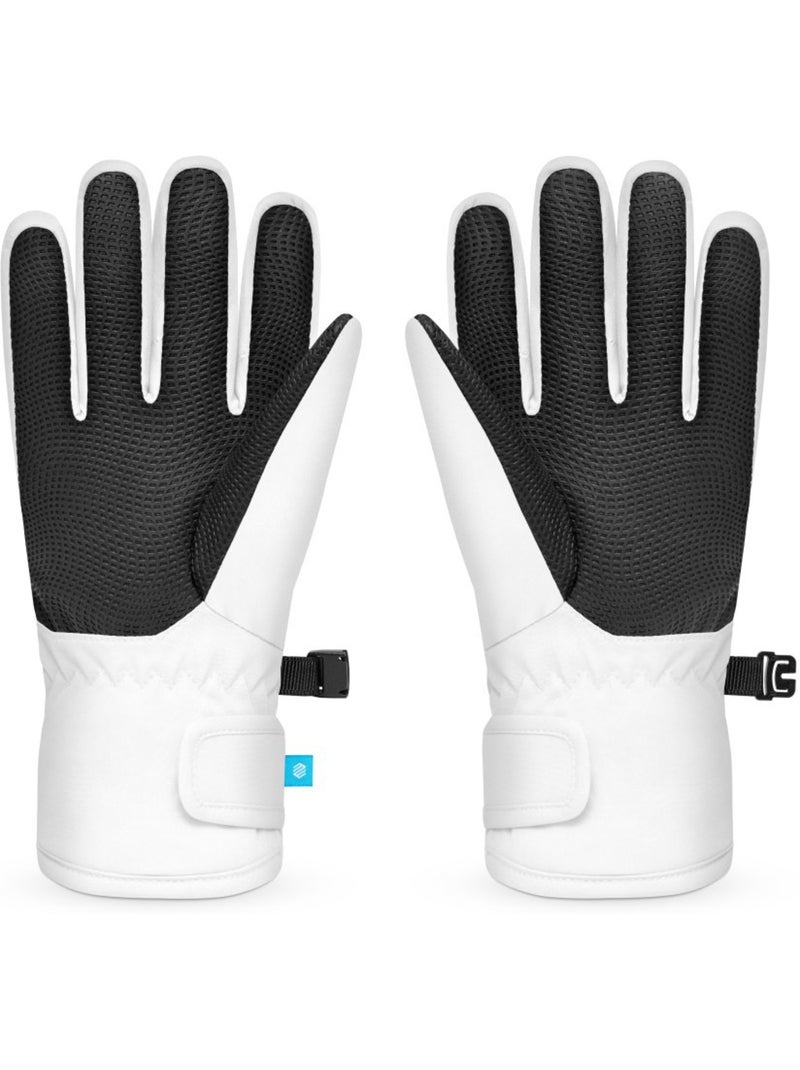 Guanti invernali snowboard e sci bambini sport invernali bambini e bambine doodl Bianco - Kiabi