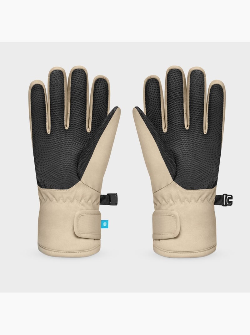 Guanti invernali snowboard e sci bambini sport invernali bambini e bambine whiz Beige - Kiabi