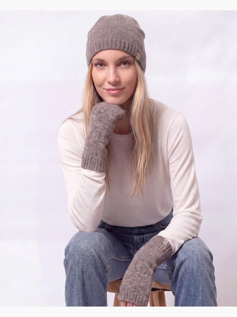 Guanti maglia soft touch effetto cashmere, taglia unica elasticizzata donna Marrone - Kiabi