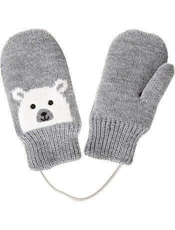 Guanti motivo orso - foderato in pelliccia sintetica unisex bambino isotoner