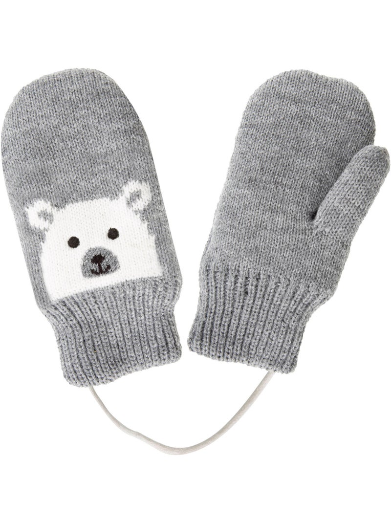 Guanti motivo orso - foderato in pelliccia sintetica unisex bambino isotoner Grigio grigio - Kiabi