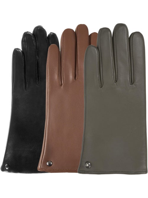 Guanti pelle d'agnello tattile - fodera in micropelliccia sintetica donna isotoner - Kiabi Guanti pelle d'agnello tattile - fodera in micropelliccia sintetica donna isotoner - Kiabi