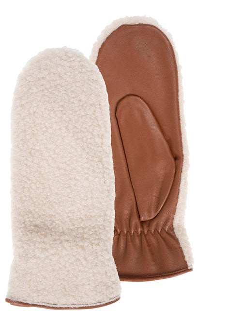 Guanti pelle di agnello pieno fiore - fodera in finta pelliccia donna isotoner - Kiabi Guanti pelle di agnello pieno fiore - fodera in finta pelliccia donna isotoner - Kiabi